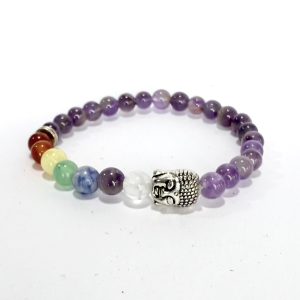 Amatista con Chakras y Buda 6mm
