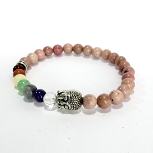 Rodonita con Chakras y Buda 6mm