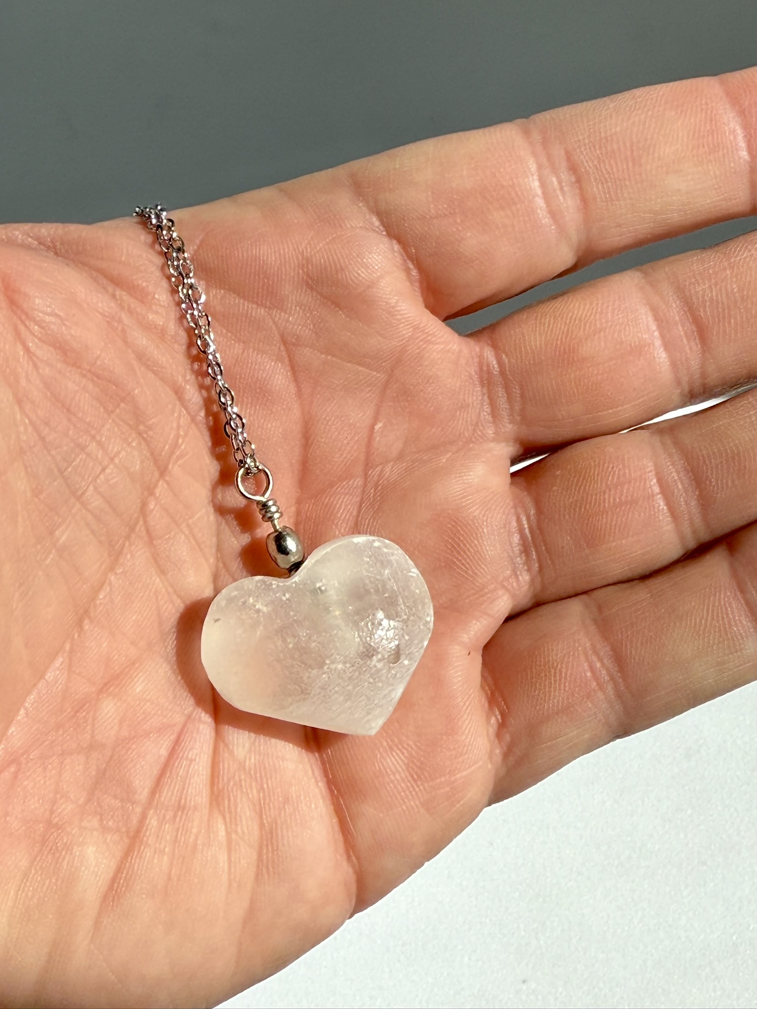 Collar Corazón de Selenita - Imagen 3