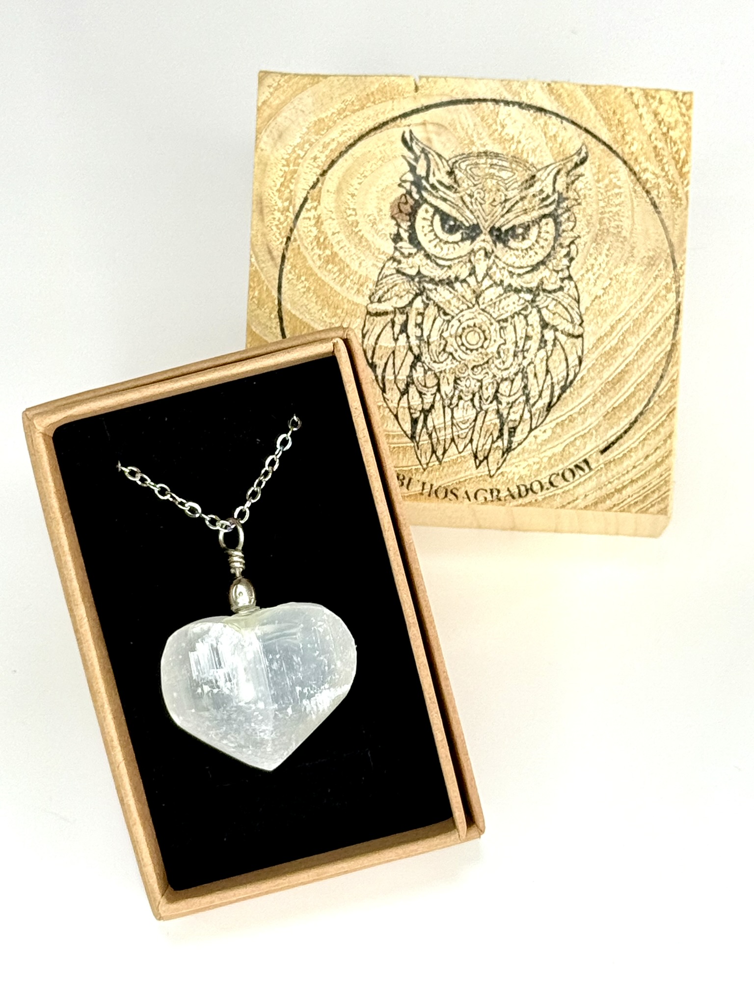 Collar Corazón de Selenita