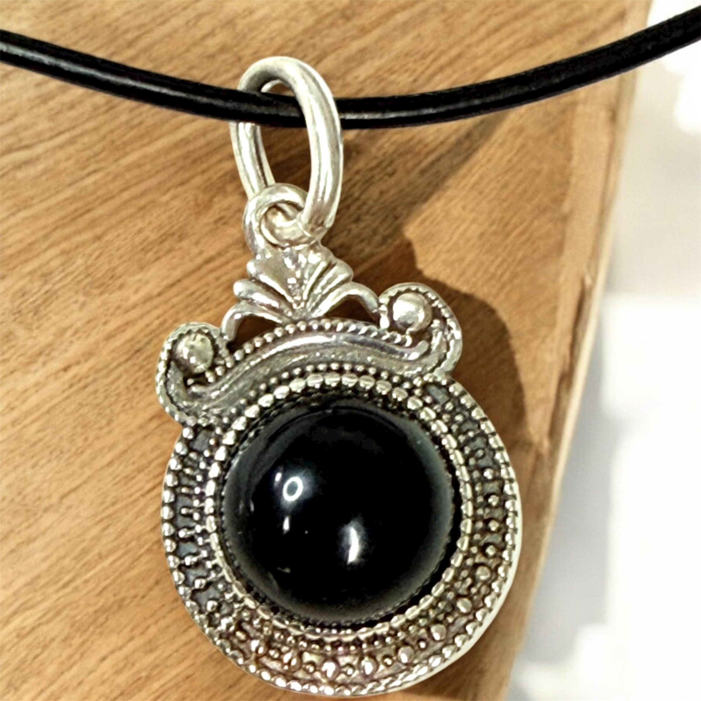 Collar de Onix en Plata - Imagen 2