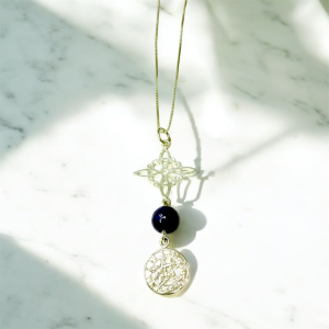 Collar Doble Protección con Lapislázuli