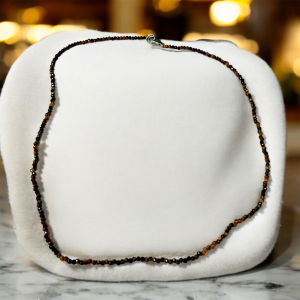 Gargantilla de Ojo de Tigre facetado