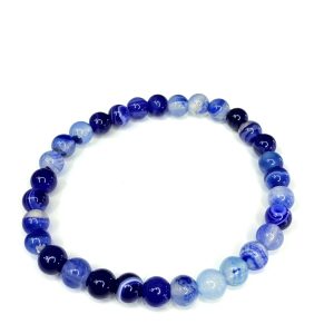 Ágata Bandeada Azul 6mm