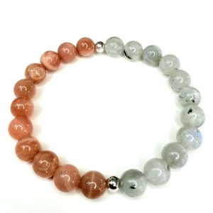 Dual Piedra Sol y Labradorita 8mm