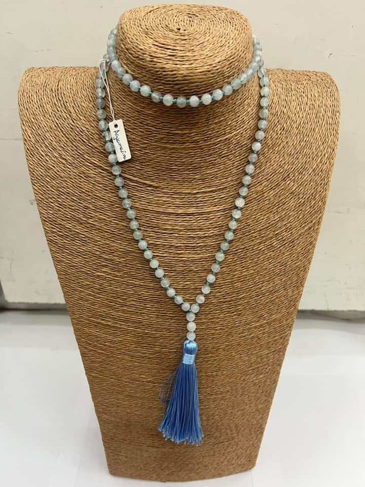 Japa Mala Aguamarina 108