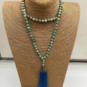 Japa Mala Amazonita de Mozambique 108