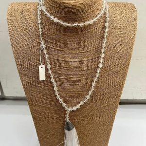 Japa Mala Cuarzo Blanco 108