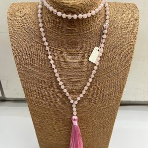 Japa Mala Cuarzo Rosa 108